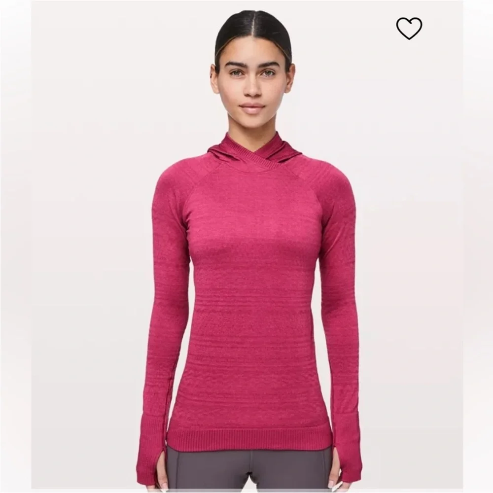 Lululemon Rest Less Hoodie Violet Red 2